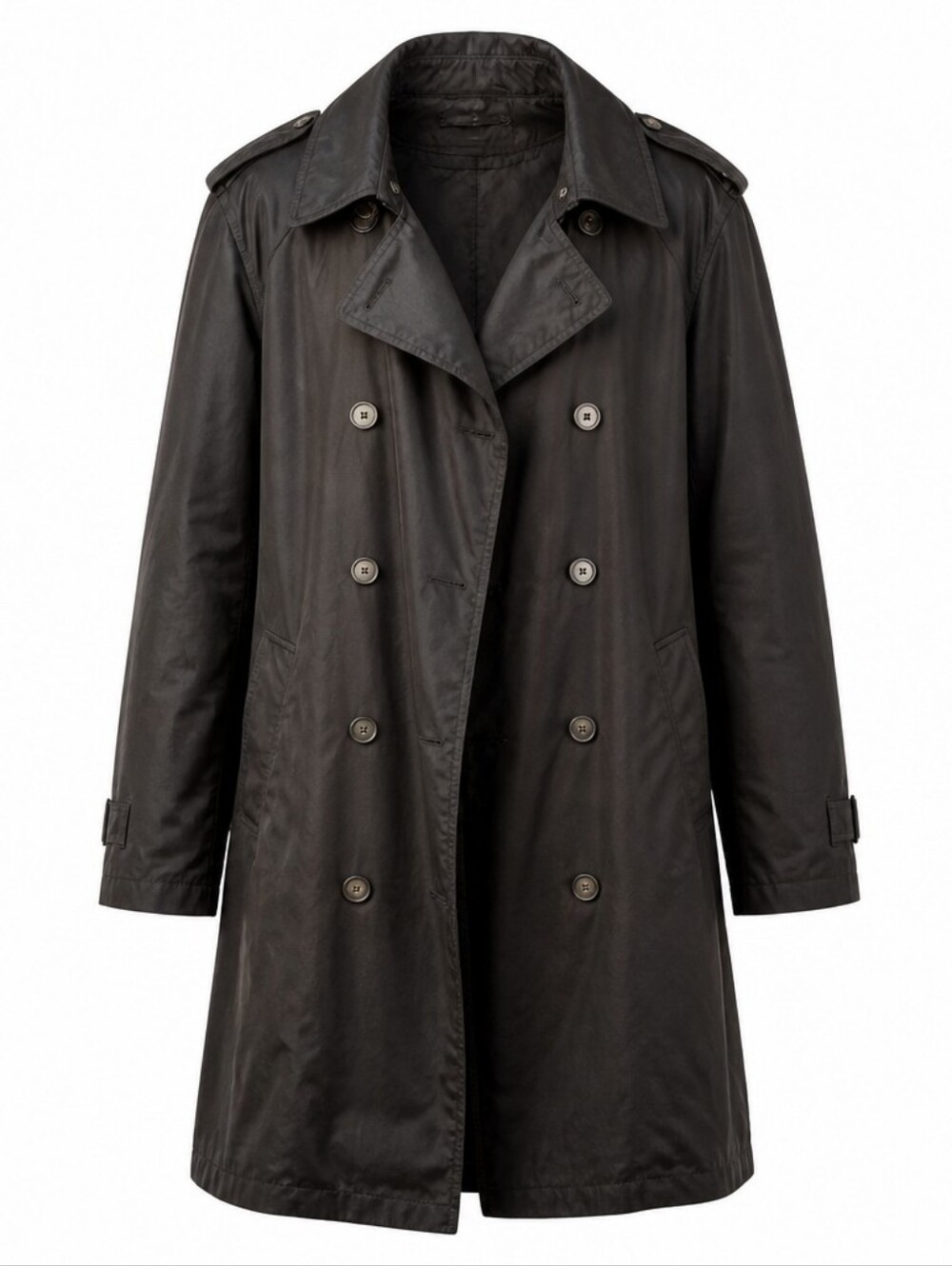 Classic Women's Trench Coat - Black